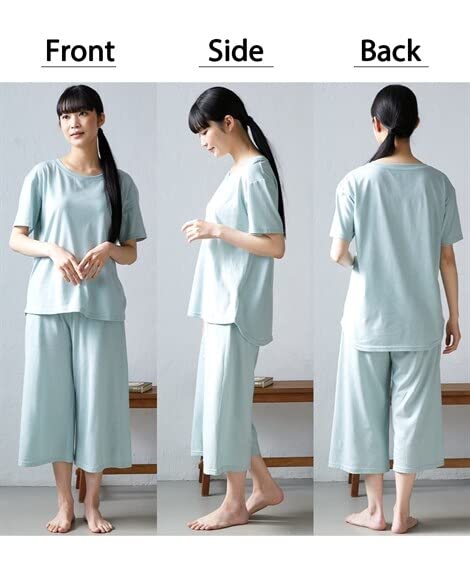 Nissen Pajama and Loungewear Set of Cotton Blend Loungewear in Charcoal and Size 5L Set 2-Piece Simple, Loose-Fit Blue,