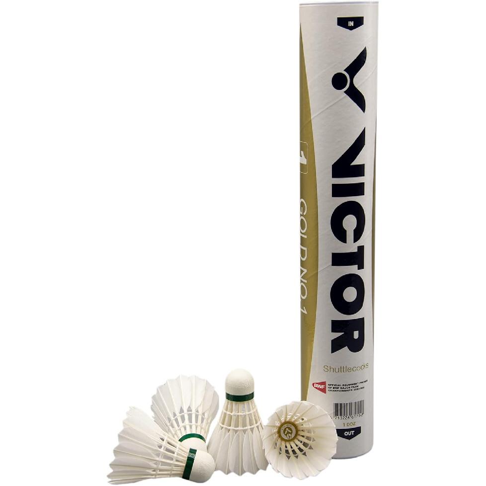 Волан для бадминтона Victor Gold No.1 Birdy, упаковка 12 шт. Speed-77