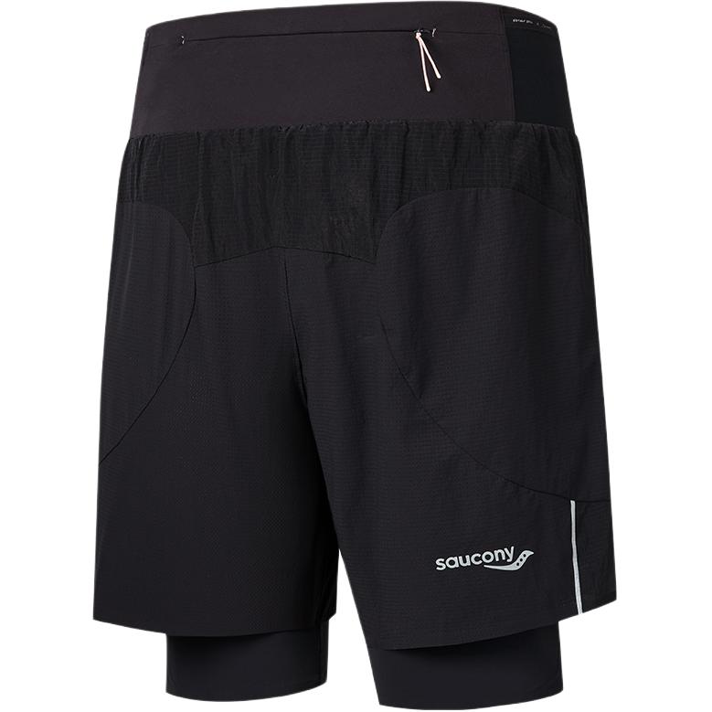 SAUCONY Nathan Bell Series Running Training Fashion Soft Comfortable Casual Sports Shorts Unisex Shorts Black SA2259DP41C-BK001