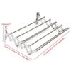 Wall Mounted Clothes Drying Rack Shelf Folding Dryer Hanger Stainless Steel Foldable, Drying Rack Wall w/5-Rods For Laundry Room