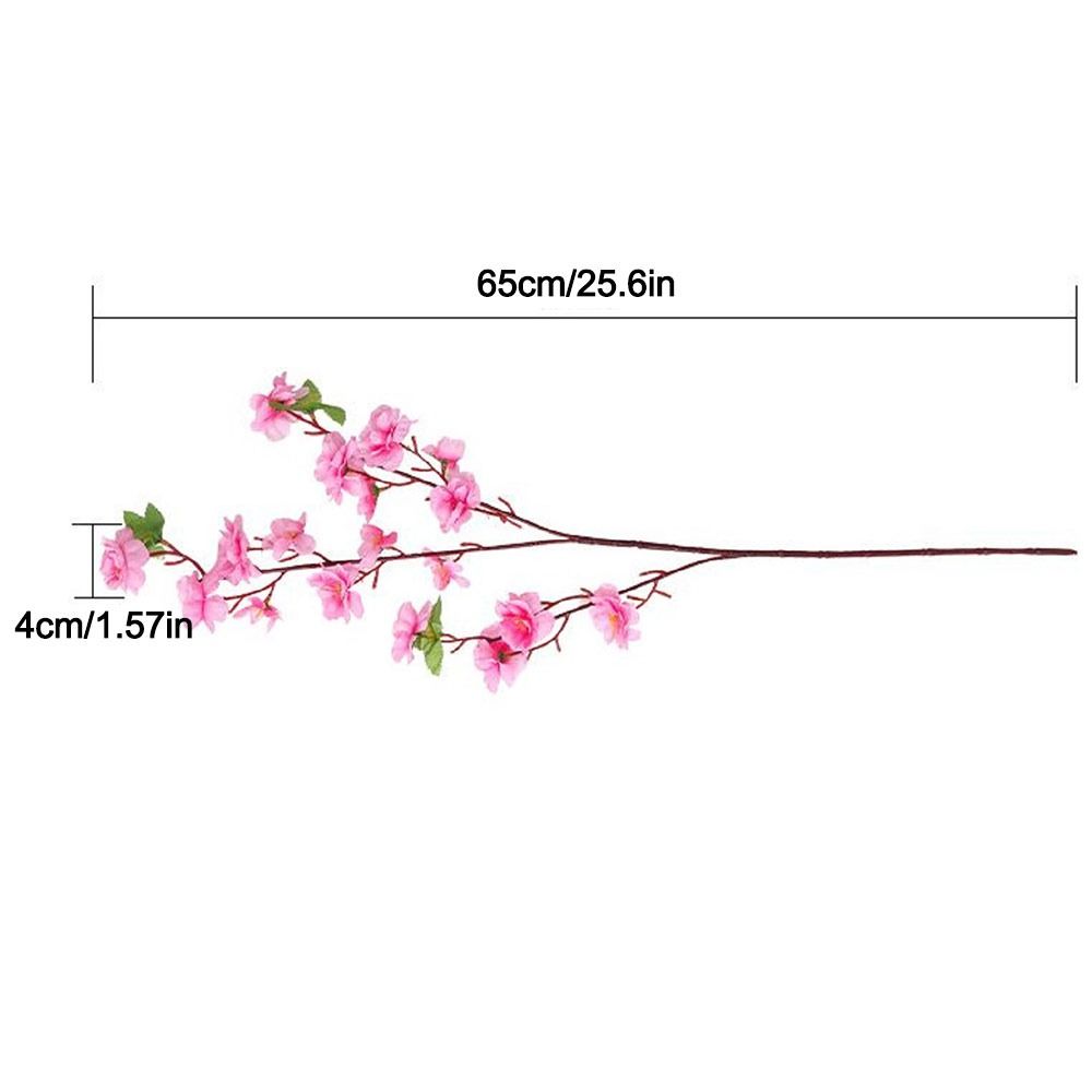 65cm Artificial Cherry Blossom Branches DIY Simulation Peach Blossom Home Dining Room