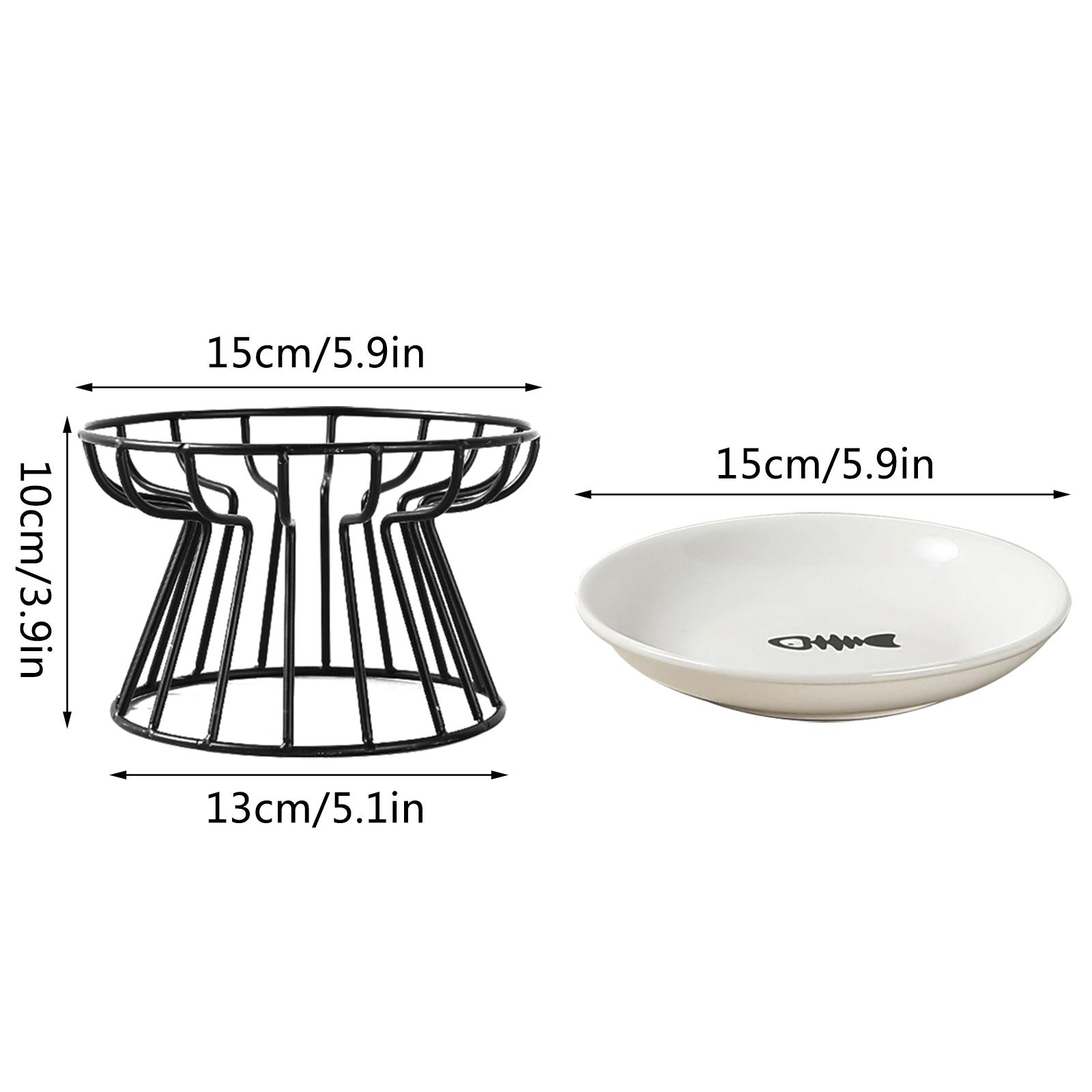 

1Set Pet Керамическая миска Nordic Cat Bowl Высокая керамическая миска для кошек
