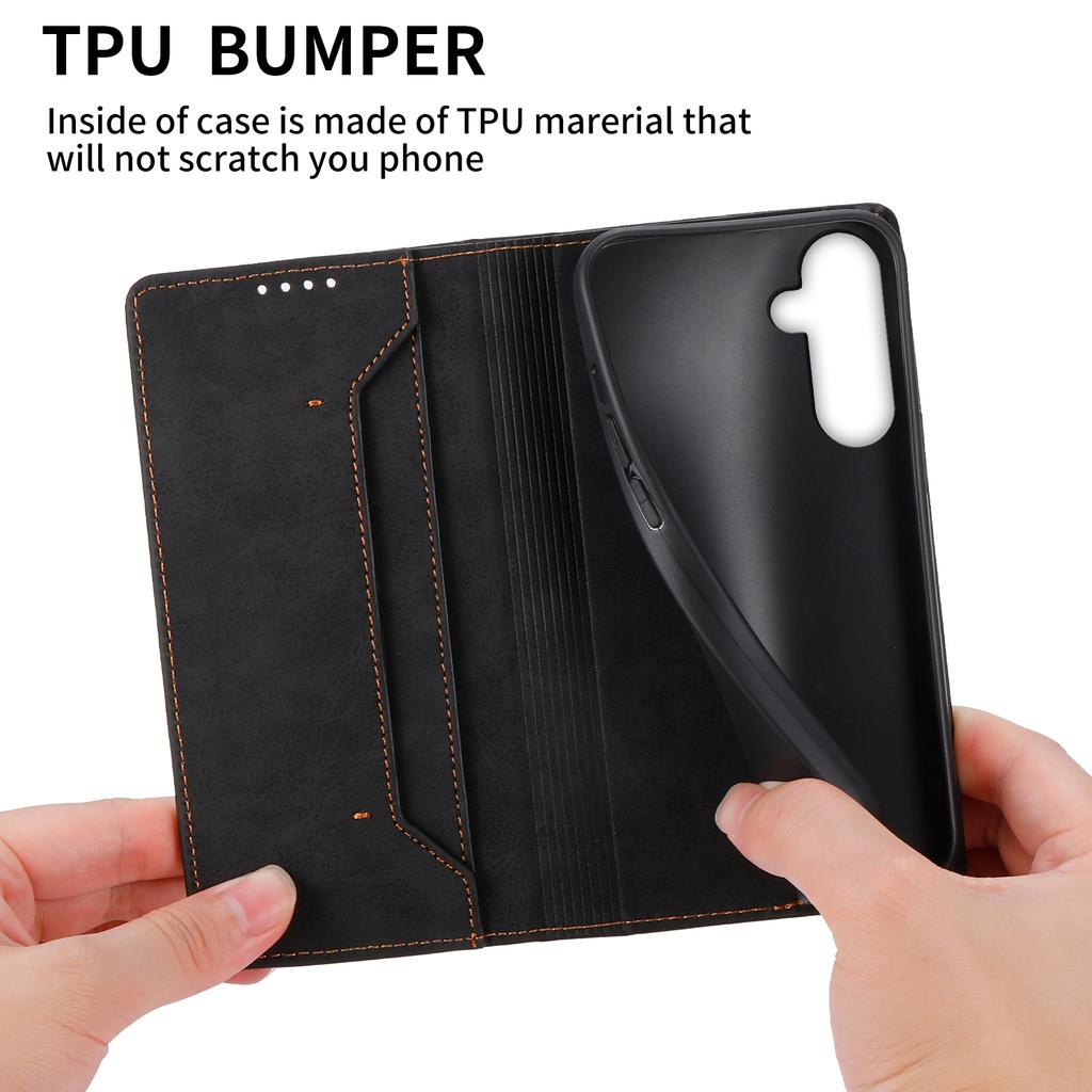 DF-05 For Samsung Galaxy M55 5G/C55 5G/F55 5G Case RFID Blocking Magnetic Closure Leather Phone Cover
