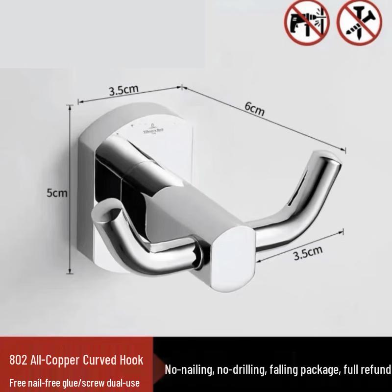 Aokewen All-Copper Folding Towel Rack with Hooks