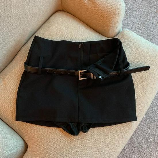 

2024 Серая юбка А-силуэта с высокой талией: Летний стройнящий дизайн с защитой от просвечивания XL