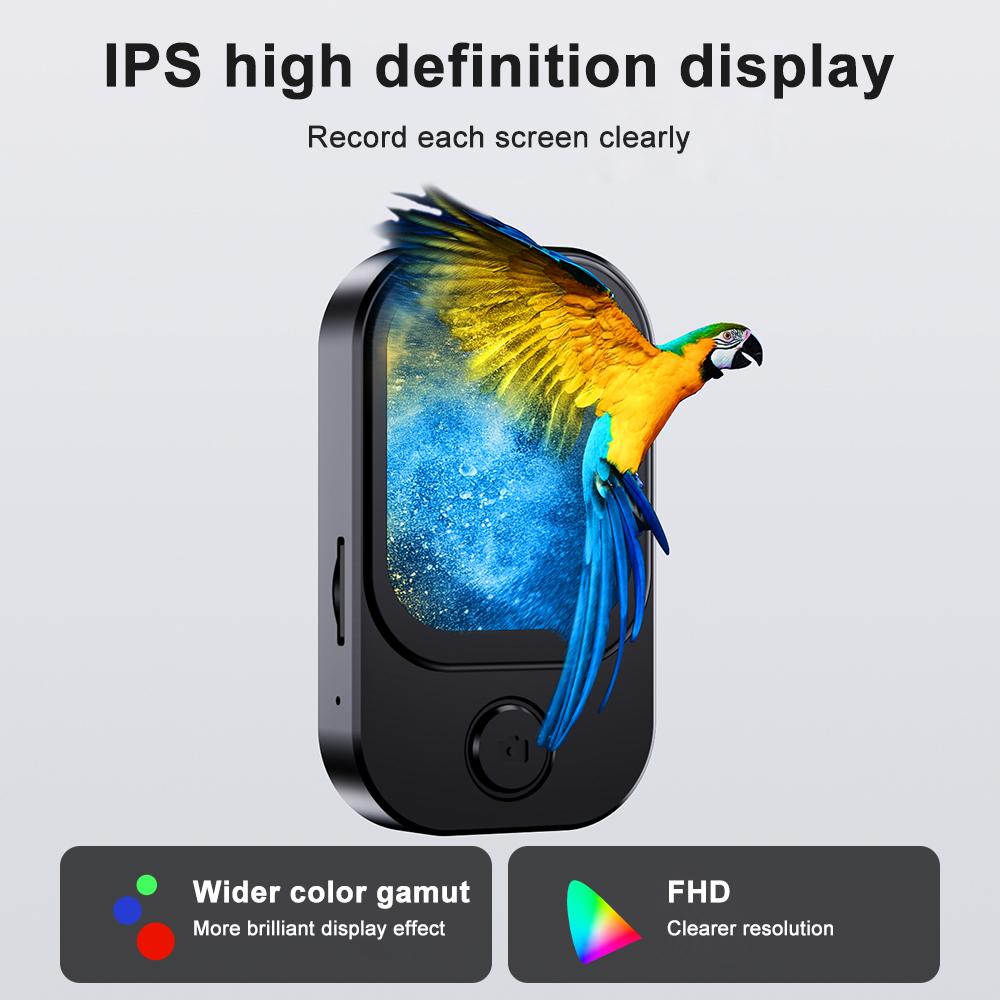 Portable Music Player Bluetooth 5.4 HiFi Lossless Audio MP4 Walkman Touch Screen Built-in Speaker Recorder Camera Video Player FM E-book