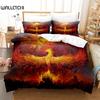 Пододеяльник Flaming Phoenix Full Queen Phoenix Nirvana Fired Volcano Комплект постельного белья из микрофибры Покрывало для подростков Декор для взрослых