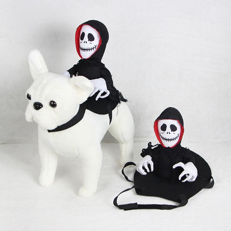 Cute Ghost Costume for Dogs Pet Halloween Holiday Accessories Hooded Coat Ghost Theme Coat Photo Props