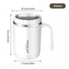 500ML Isolierte Kaffeetasse Reisebecher Thermosflasche aus Edelstahl mit Strohhalm