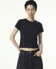 REBRENNER [Set] Women'S 20-Count Plain Crop Short Sleeve T-Shirt 2-Pack