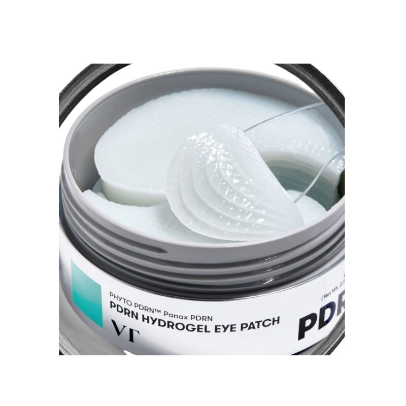 VT Cosmetics PDRN Hydrogel Eye Patch 60 Sheets (72g / 30 Pairs) – Hydrating & Skin Repair Eye Care