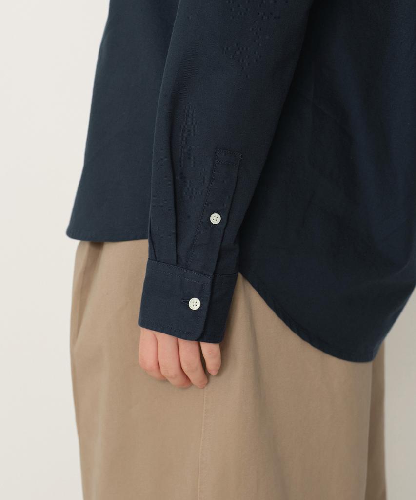 MUSINSA STANDARD WOMAN Women'S Relaxed Oxford Shirt [Navy]