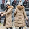 New coat women's winter cotton-padded clothes Korean version medium and long cotton clothes thickened cotton clothes