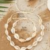 Fashion Handmade Braided Shell Necklace Bracelet Jewelry Set For Women Bohemian Summer Beach Resort Vocation Accessories Gift