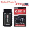 ELM327 V1.5 PIC18F25K80 lustas Dviguba plokštė WIFI/BT OBD2 kodo skaitytuvas ELM327 OBDII diagnostikos įrankis Android/IOS telefonui PK ICAR 2