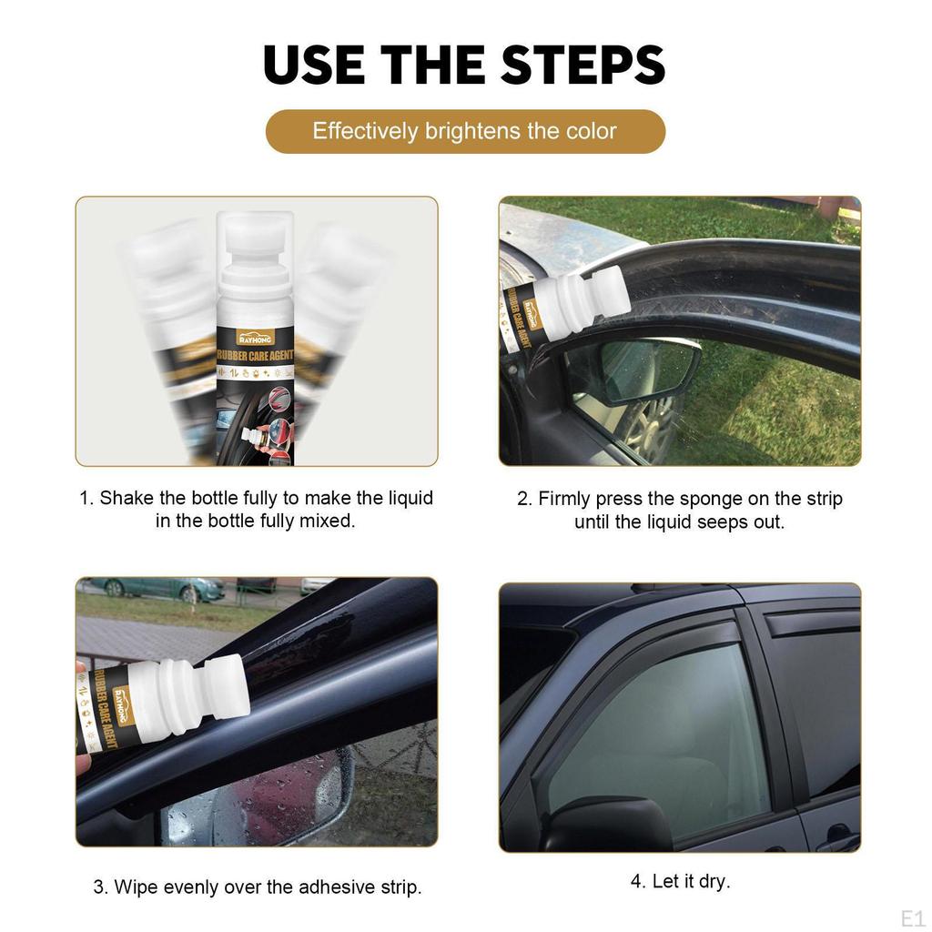 Car Rubber Seal Protectant for Retreading Faded and Dull 100ml