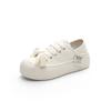 Color Matching Little White Shoes Women's Spring New Leather Platform Biscuit Shoes Two Wear Ugly Cute Shoes Casual Board Shoes