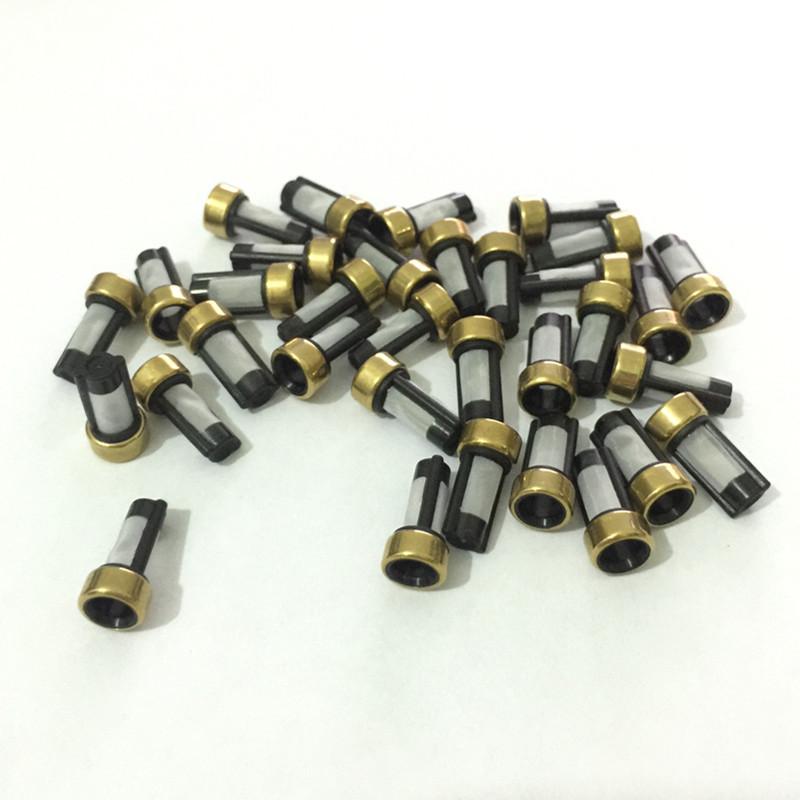 100pcs Universal Fuel Injector Micro Filter 12*6*3mm Basket Filter Fuel Injector Filter for Bosch Fuel Injectors