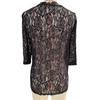 Elegant Ladies Jacquard Lace See-Through Solid Color Cardigan Jacket Coat Top