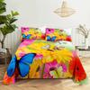Sunflower Bed Sheet Sets Bouble Single Beds Flower Bedsheet with Pillow Case Full Queen Size 2pcs 3pcs 3D Soft Thin Fabric Home