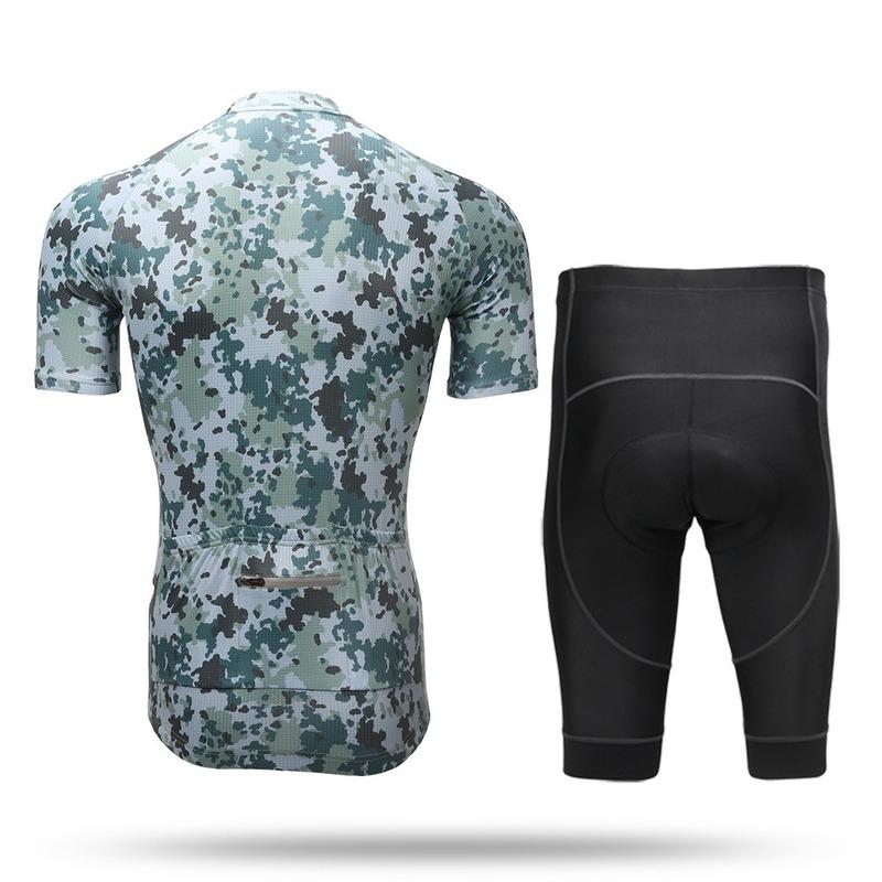 Set di abbigliamento da ciclismo per bicicletta a maniche corte estivo da uomo Maglie sportive Tute Abbigliamento da bicicletta Completo da corsa Collant da ciclismo