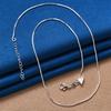 925 Sterling Silver  Simple Triangle Pendant Necklace for Women Fashion Party Favor Wedding Accessories