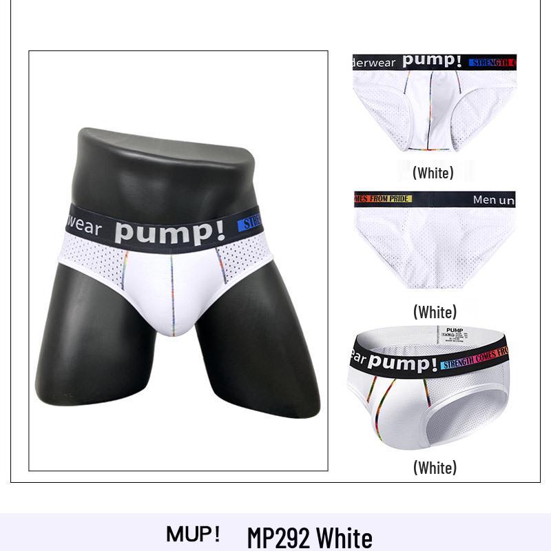 Trendy Low Rise Color Block Slim Fit Hip-Lifting Men's Sport Briefs
