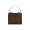 Louis Vuitton Graceful Coated Canvas With Leather Handbag Small Women's Brown M43701