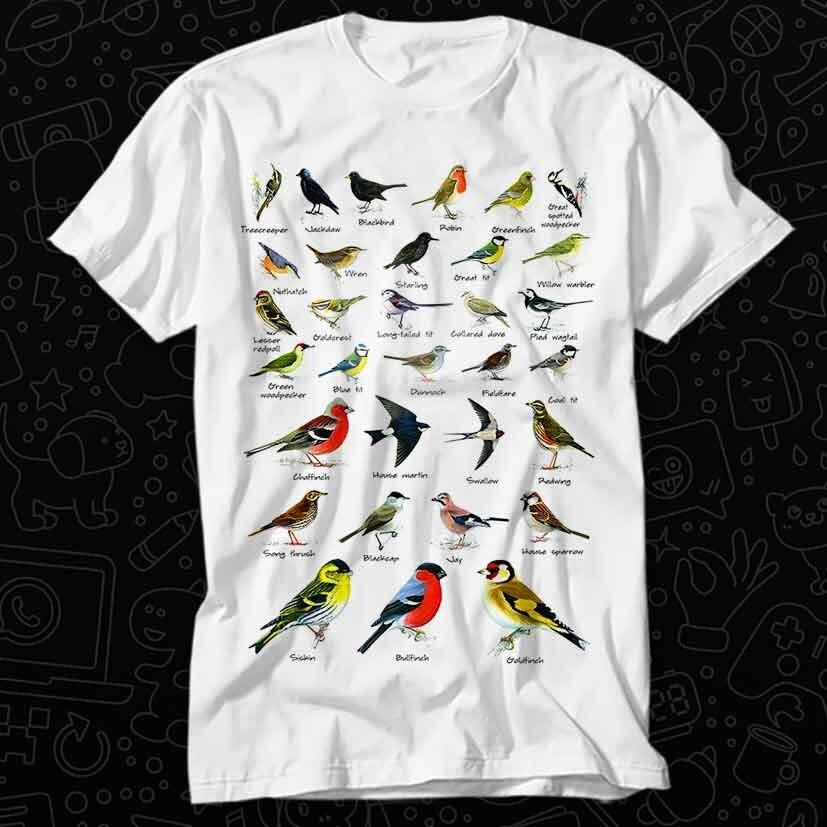 

British Garden Birds Art Design Best Seller Meme Gift T Shirt 103 S