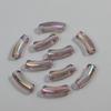 10pcs 34x11mm Acrylic Bamboo Curved Tube New Laser Transparent Loose Beads for Bracelet Necklace Making DIY Jewelry Accessories