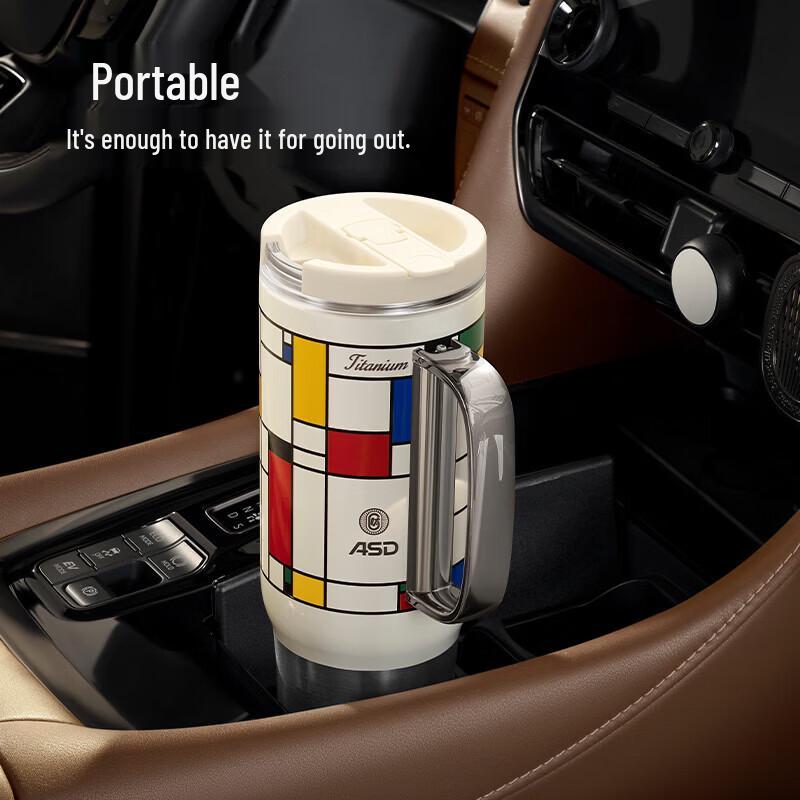 ASD Titanium Travel Straw Tumbler