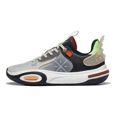 Young Cloud Slip-Resistant Lightweight Rebound Low-Top Basketball Shoes Kids Basketball Shoes Gray Black YKBT034-5