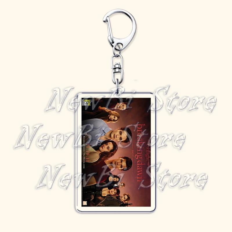 Movie Twilight Vampire Keychain for Accessories Bag Pendant Bella Swan Edward Cullen Eclipse Key Chain Keyring Jewelry Fans Gift