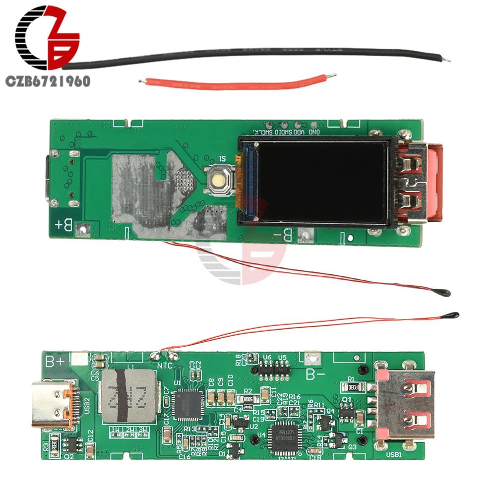 

Корпус для аккумулятора 21700 DIY Набор для Power Bank 22,5 В Быстрая зарядка Материнская плата Мини Портативный Супер Мощный Модуль Type-C USB Двойной Интерфейс
