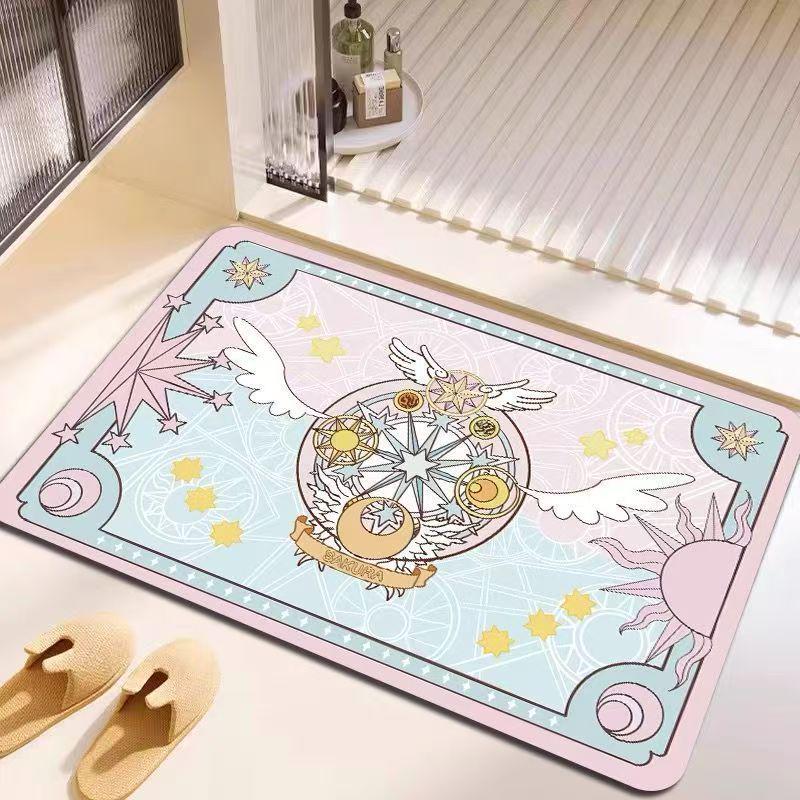 Cardcaptor Sakura Diatom Mud Quick-Drying Non-Slip Bathroom Floor Mat