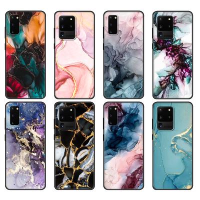 Schwarze TPU-Hülle für Samsung Galaxy S20 /S20 PLUS/S20 ultra/S20+ /S20FE Rückseite Marmorsteinstruktur