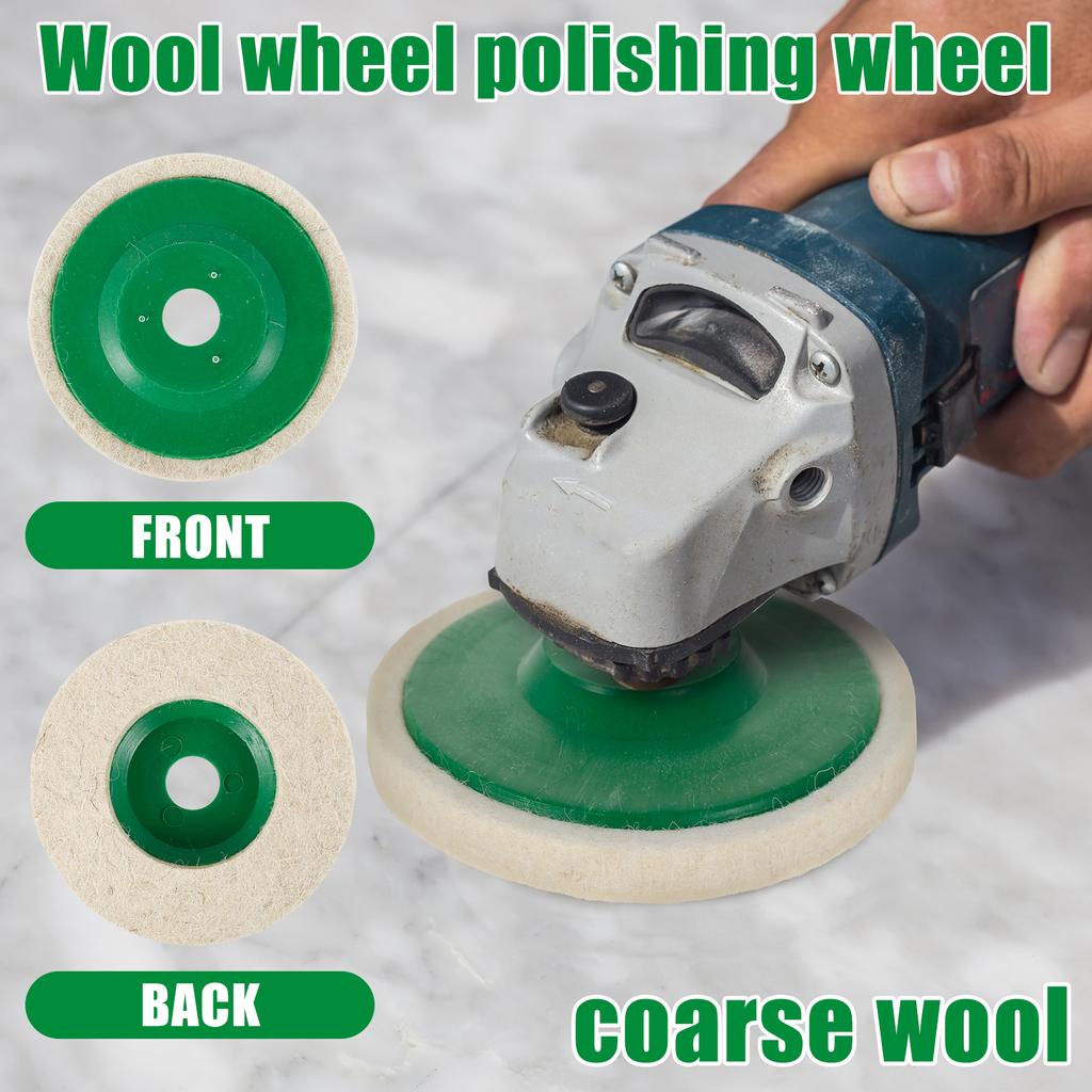 20PCS Wool Polishing Wheel 4/5inch Polishing Pad Angle Grinder Wheel Wool Felt Polishing Pad Disk Car Care Marble Polishing