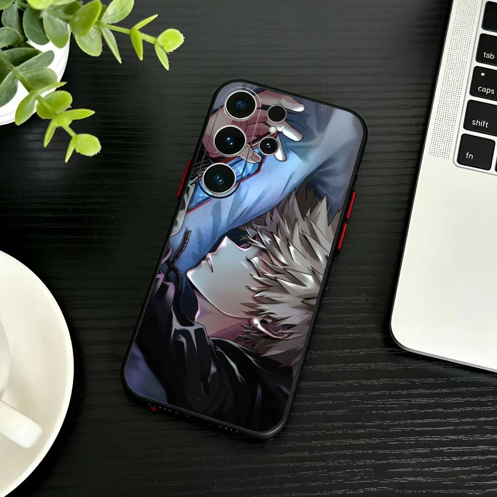 Katsuki Bakugo E-Hero Academia Phone Case For Samsung S26,S25,S24,S23,S22,S21,S20,S30,Ultra,Plus,Fe,Note,5G Black Cover