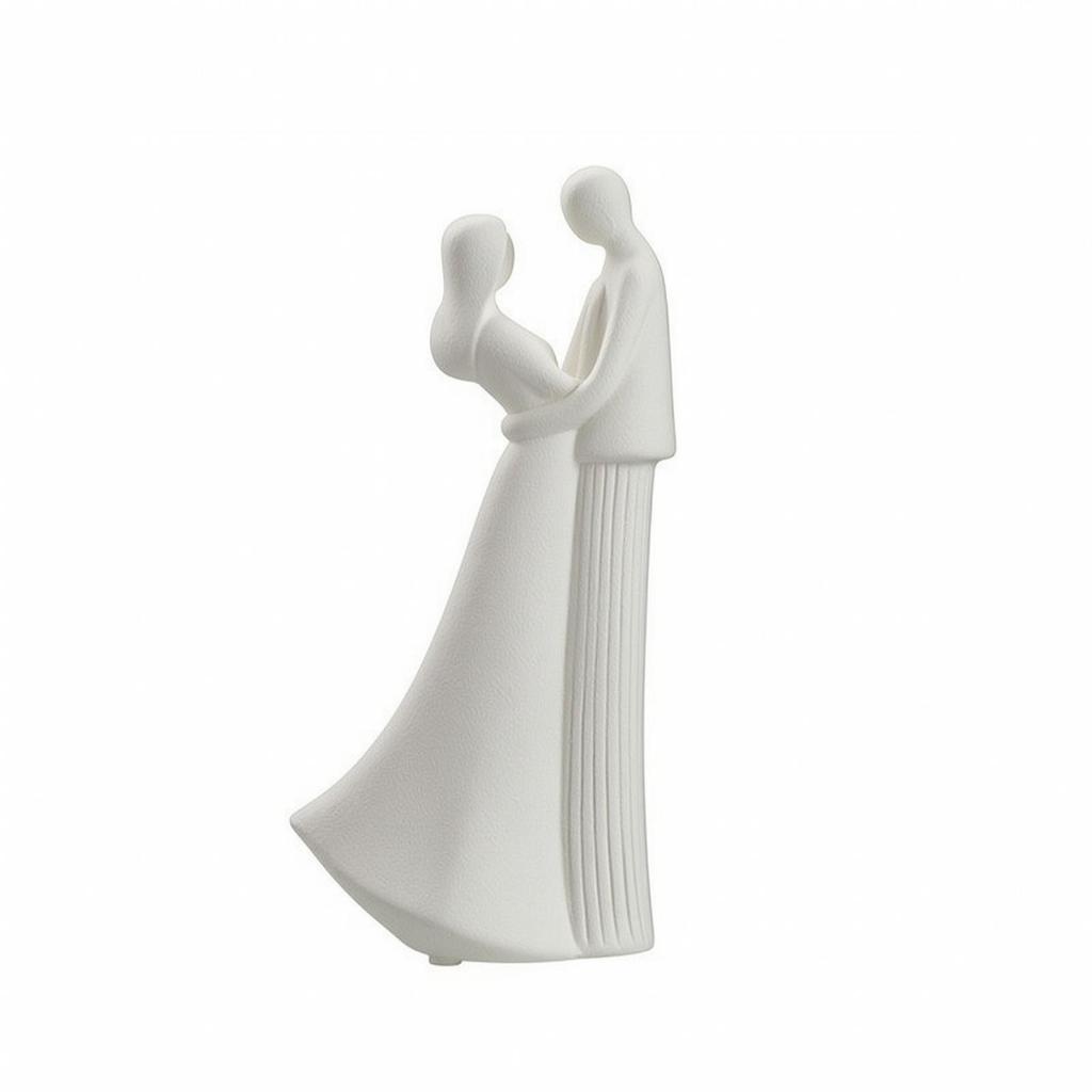 Abstract Couple Figurine Modern Sculpture Minimalist for Couples
