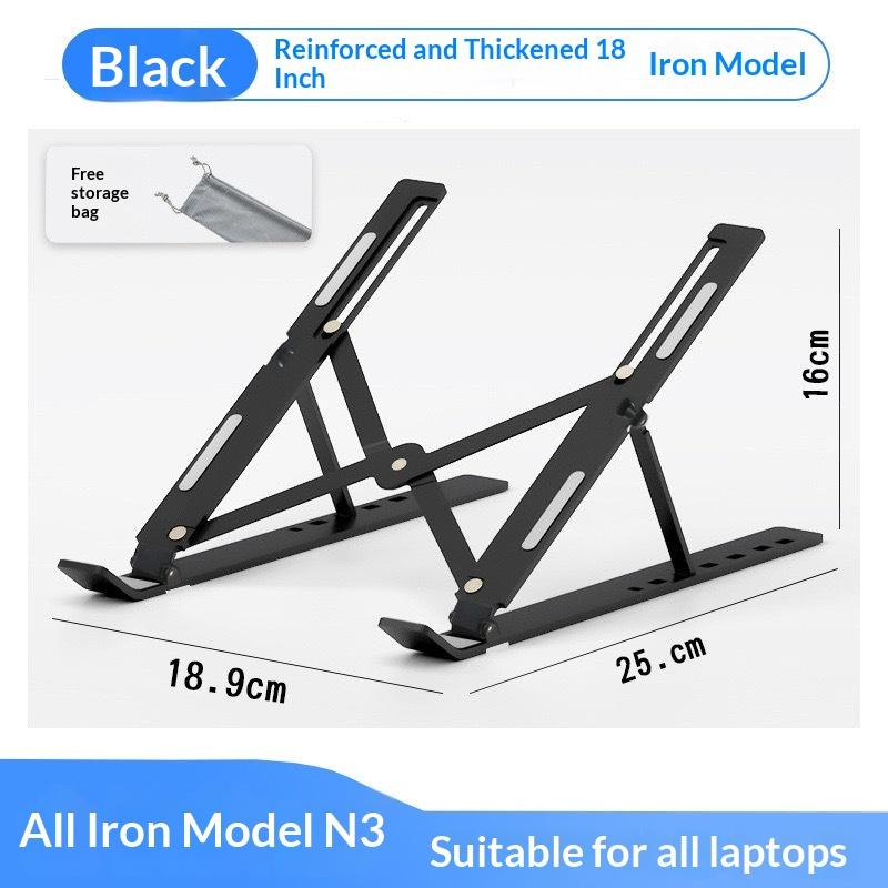 Laptop Stand Metal Material Foldable Portable Laptop Heighten Laptop Holder Bracket Notebook Stand