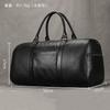 Men'S Leather Travel Bag Waterproof Lining Fitness Bag Dry And Wet Separation Cowhide Duffel Bag With Shoe Position Shoulder Bag