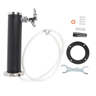 Single Tap Stainless Steel Draft Beer Tower 3 Inch Column Draft Beer Tower Dispenser Kit for