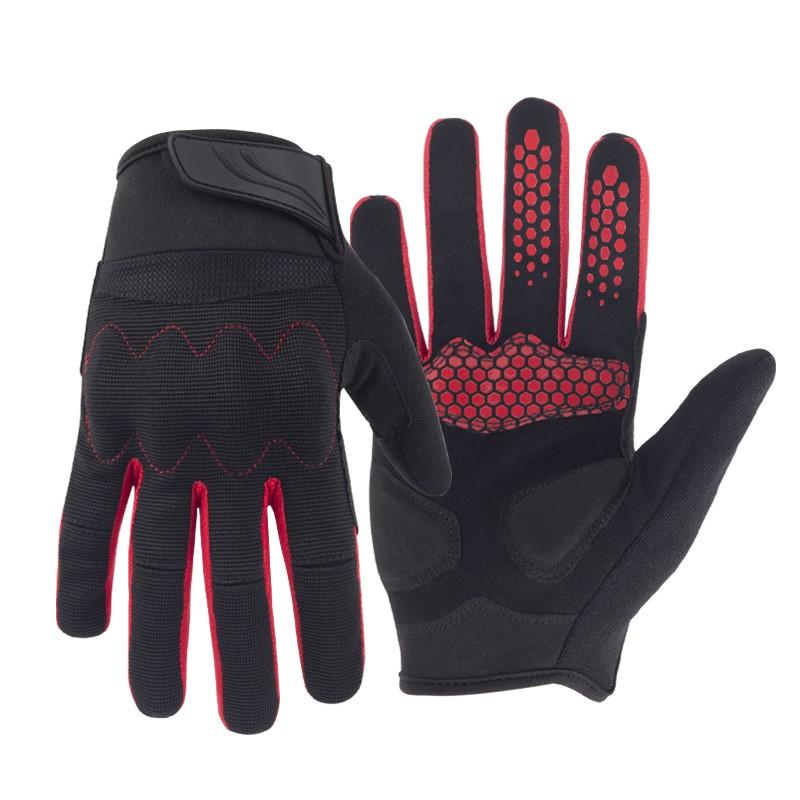 Unisex Full Finger Cycling Gloves Mountain Road Bike Riding Anti-Slip Touchscreen Lightweight Nylon