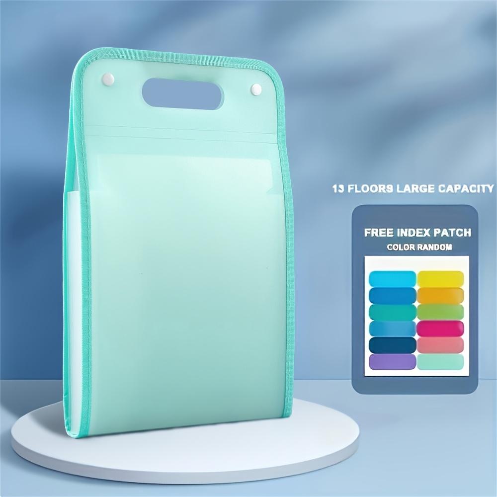 13-Pocket A4 Vertical File Folder Organizer with Binder - Heavy-Duty Expandable Folder, Pockets & Dividers Suitable