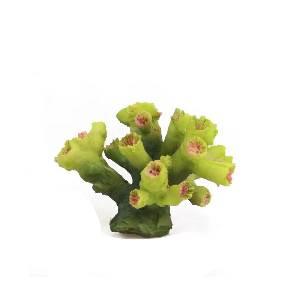 

Смола Аквариум Художественные Украшения Игрушки Искусственное Водное Растение Ремесло Коралл Водные Растения Игра Рыбок зелёный