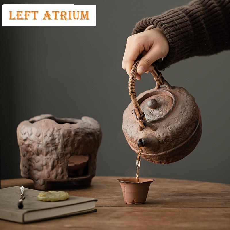 Old Rock Mud Boiling Water Kettle Large Capacity Tea Infuser Pot Household Fruit Juice Milk Tea Kettle Chinese Tea Tableware