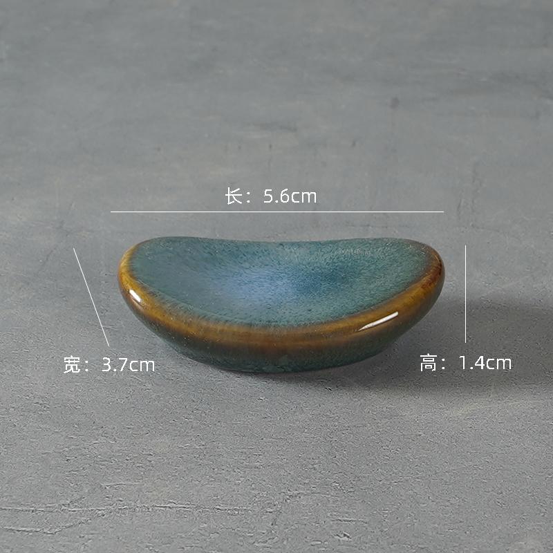 Japanese Ceramic Chopstick Rest Kiln Change Glaze Creative Chopstick Holder for Home Restaurant Table Setting Utensil Stand Gift
