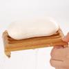 (1 piece) Bamboo soap dish eco friendly soap holder. Dimensions: 11x8x2cm