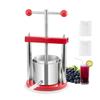 Fruit Wine Press Manual Press for Wine Making 0.44 Gal/1.65L Stainless Steel