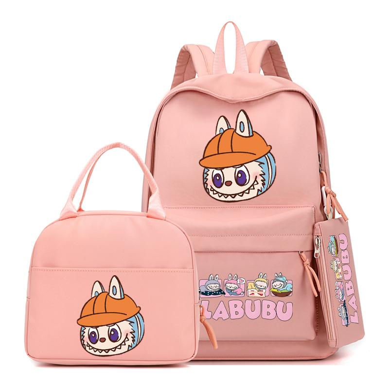 3Pcs/sst Cute Printed Backpackstudent Teenage Children Girl Boy Schoolbag Bookbag Men Women Large Capacity Waterproof Laptop Bag Mochila